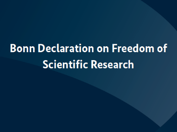 Bonn Declaration: Research Ministers of the EU affirm the central role of freedom of scientific research