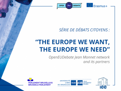 Citizen debate “The Europe we want, the Europe we need!”, ULB, Brussels, 20 March 2019