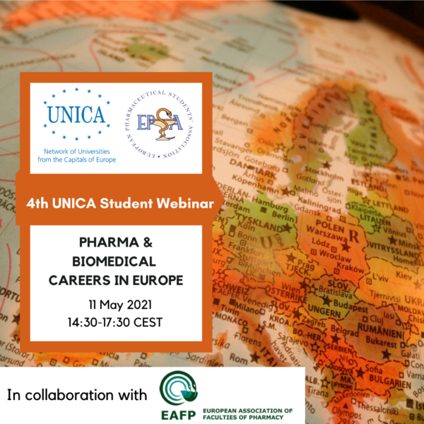 UNICA Student Webinars: Pharma and Biomedical Careers in Europe