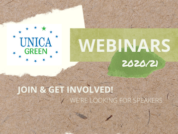 UNICA Green webinars 2020-2021