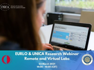 EURLO & UNICA Research webinar: Remote and Virtual Labs