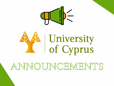 University of Cyprus | Announcements