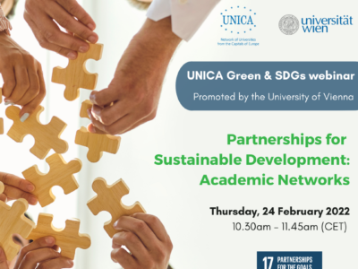 UNICA Green & SDGs Webinar “Partnerships for Sustainable Development: Academic Networks”