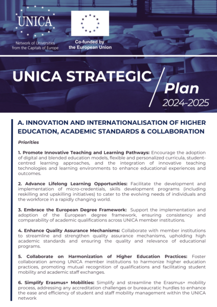 UNICA Strategic Plan 2024-2025