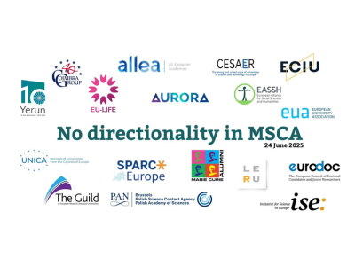 No Directionality in MSCA – Research community urges the EU to preserve MSCA’s bottom-up approach | Read the joint statement